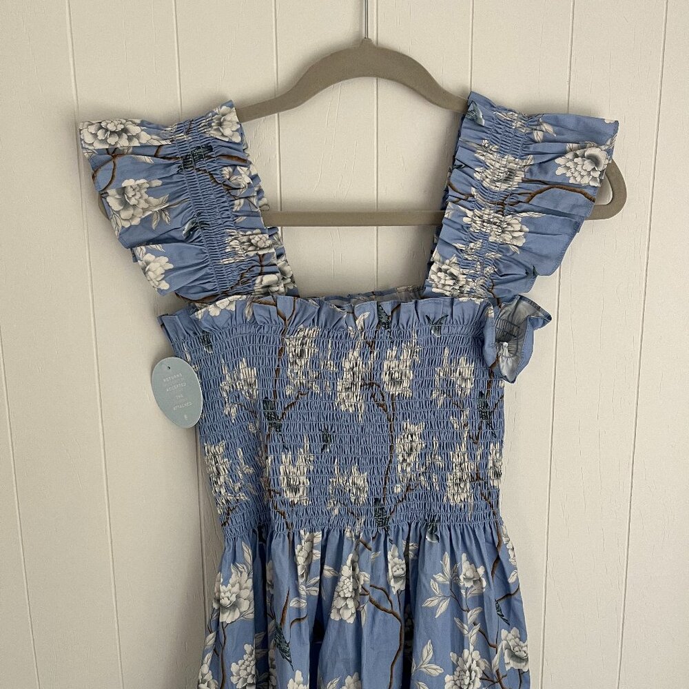 NWT Hill House Home The Ellie Nap Dress - Diane Hill Blue Chinoiserie Size S
